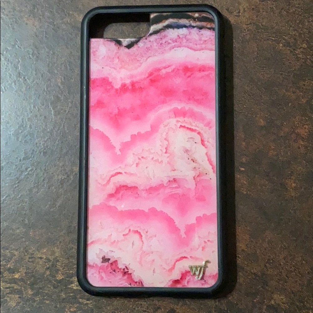 IPhone 8 Plus Wildflower pink marble case